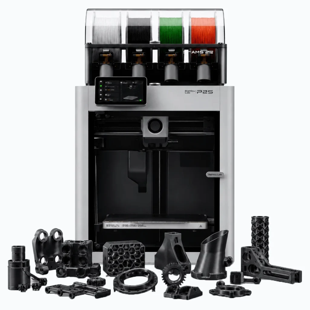 3D printer with a range of 3D printed parts