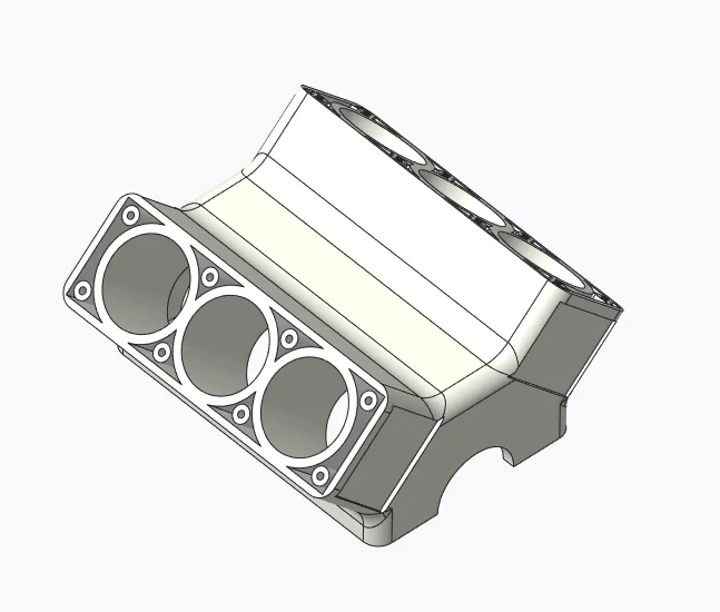3D model of a mechanical housing component